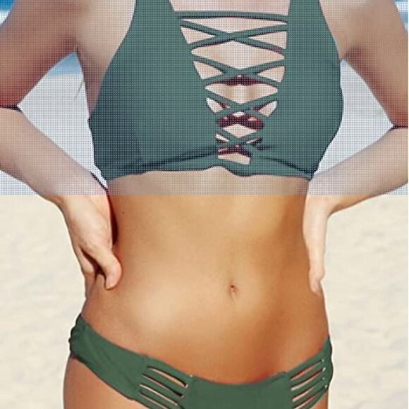 Bikini Size S - Olive Green - Picture 6 of 6